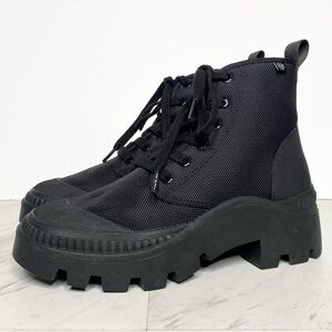 Tory Burch Camp Black Sneaker Boot 7M